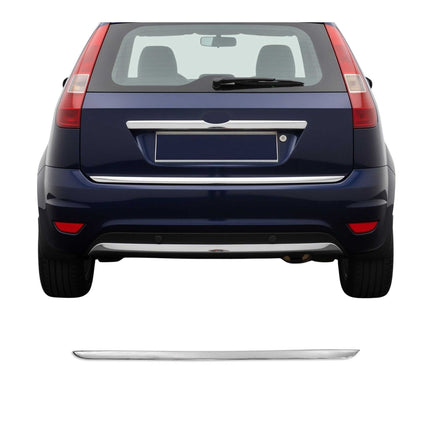 Kofferraumleiste Heckleiste für Ford Fiesta 2001-2008 Untere Edelstahl Chrom
