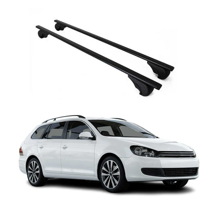 Dachträger Grundtäger für VW Jetta 2008-2026 75kg Metall Schwarz 2 tlg
