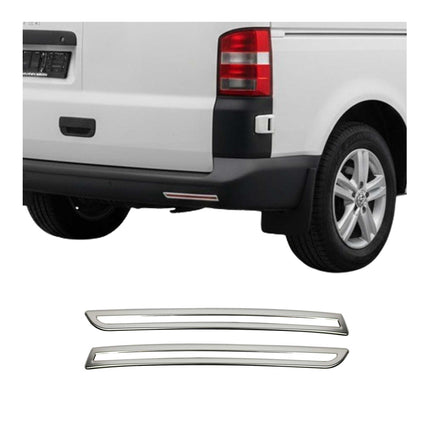 Heckklappe Reflektorleisten für VW T6 T6.1 Transporter 2015-24 Doppeltür Chrom