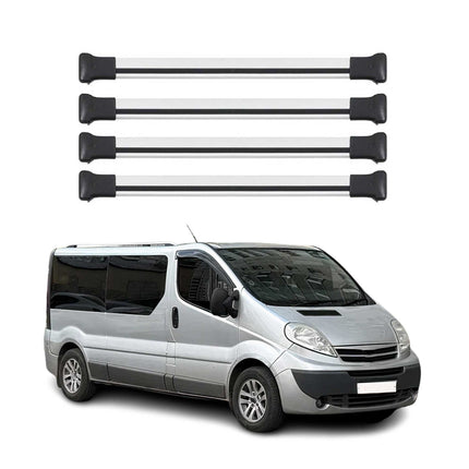 Dachträger Gepäckträger für Nissan Primastar 2001-2014 Relingträger Alu Grau 4x