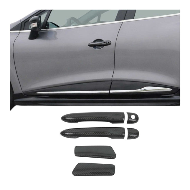 Türgriff Blende Carbon für Renault Clio 2012-2019 4Tür Kohlefaser 6tlg