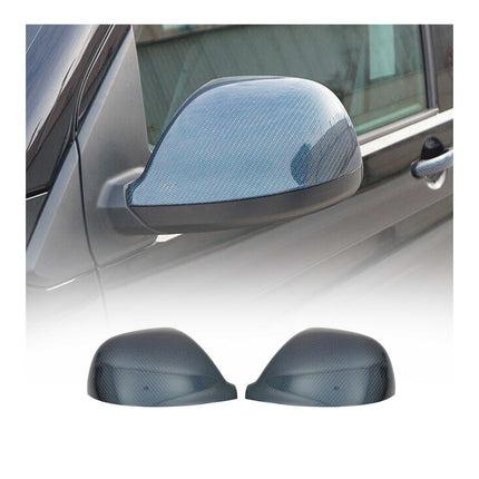 Spiegelkappen Spiegelabdeckung für VW Multivan T5 2009-15 Kohlefaser Carbon Blau