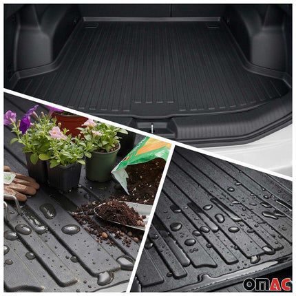 Fußmatten & Kofferraumwanne Set für VW Touareg 2003-2009 Gummi TPE Schwarz 5x