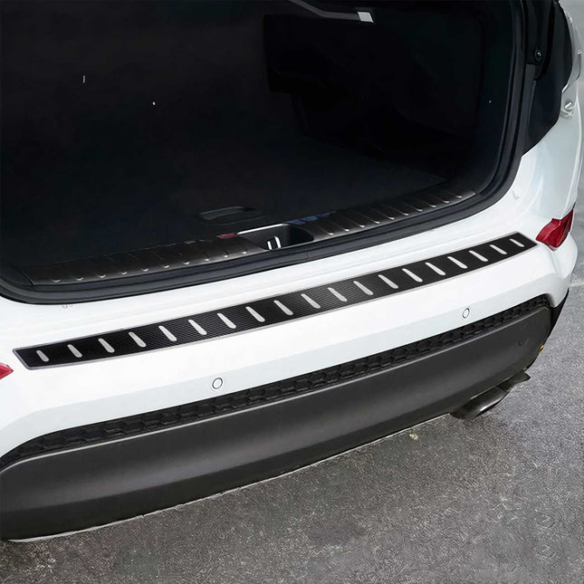 Ladekantenschutz für Hyundai Tucson III 2016-18 Pre-FL Edelstahl carbon foliert