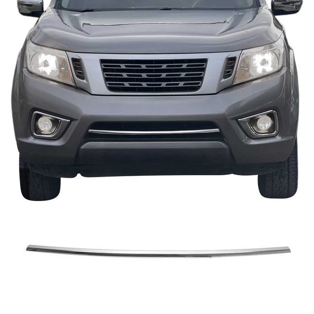 Kühlergrill Leisten Grillleisten für Nissan Navara 2016-2020 Edelstahl Chrom