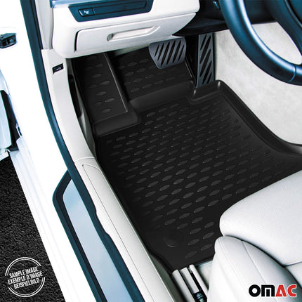 OMAC Gummimatten Fußmatten für Peugeot 301 2012-2021 TPE Automatten Schwarz 4x