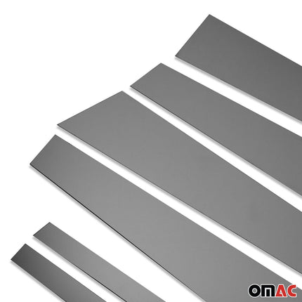 B-Säule Türsäulen Verkleidung für Mercedes S Klasse W221 2005-2013 Chrom Dunkel