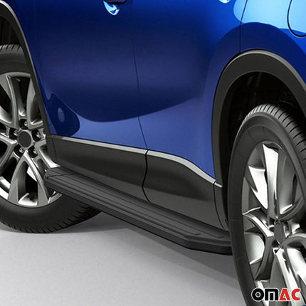 Trittbretter Seitenschweller für Mazda CX-5 2011-2017 Alu Schwarz ABE