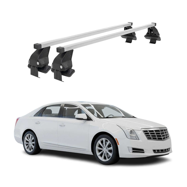 Menabo Dachträger Grundtäger für Cadillac XT4 2013-2019 50kg Stahl Silber 2 tlg