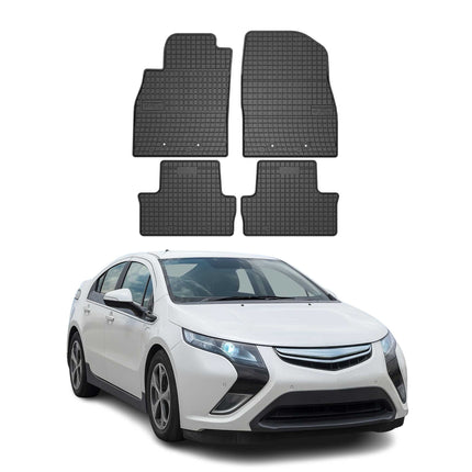 OMAC Gummi Fußmatten für Opel Ampera 2012-2014 Automatten Gummi Schwarz 4tlg