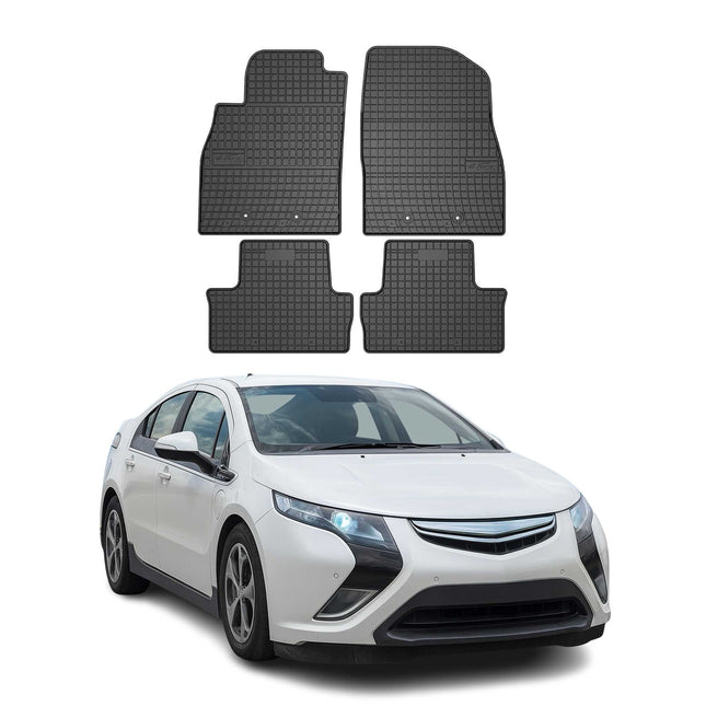 OMAC Gummi Fußmatten für Opel Ampera 2012-2014 Automatten Gummi Schwarz 4tlg