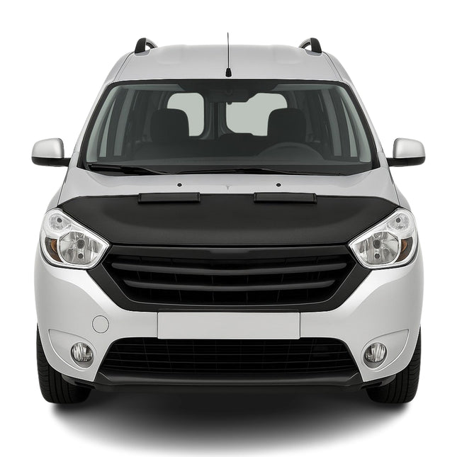 Haubenbra Steinschlagschutz Bonnet Bra für Dacia Lodgy 2012-2024 Schwarz Halb
