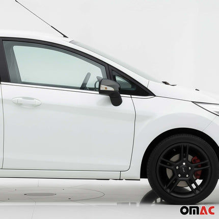 Spiegelkappen Spiegelabdeckung für Ford Fiesta / B-Max 2008-2017 Dark Chrom ABS