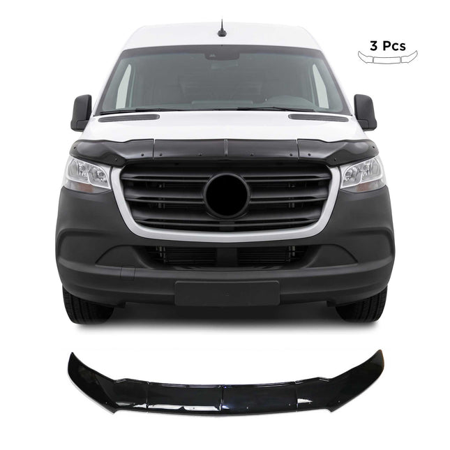 Motorhaube Deflektor Steinschlagschutz für Mercedes Sprinter W907 2018-2026 3tlg