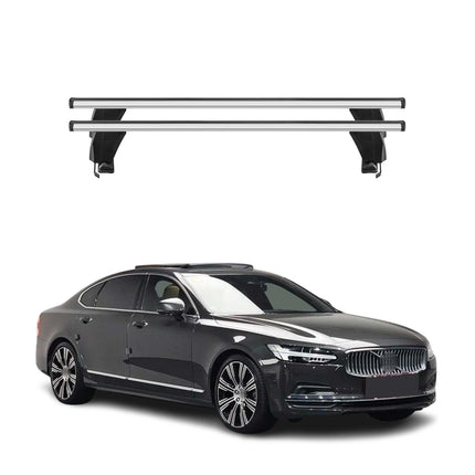 Menabo Dachträger Grundtäger für Volvo S90 2017-2025 50kg Aluminium Silber 2 tlg