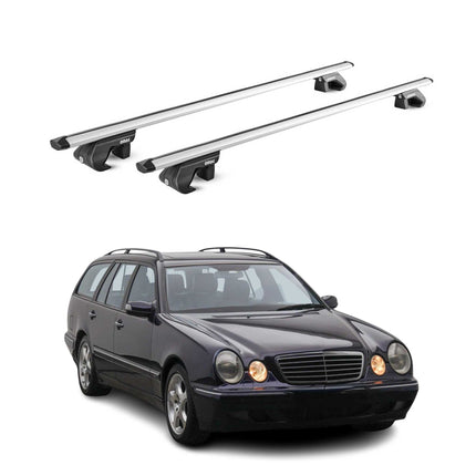 Dachträger für Mercedes E Klasse S210 S211 T-Modell 1996-2009 90kg Alu ABE Grau