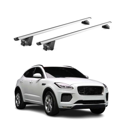 Dachträger Grundtäger für Jaguar E-Pace 2018-2024 100kg Alu Silber 2tlg ABE