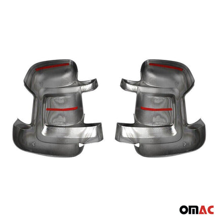Spiegelkappen Spiegelabdeckung für Citroen Jumper 2006-2026 Chrom ABS Silber