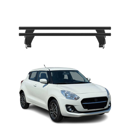 Menabo Dachträger Grundtäger für Suzuki Swift mk3 2017-2024 50kg Alu Schwarz 2x