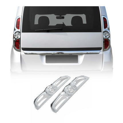 Rücklicht Leisten Heckleuchte für Fiat Doblo 2010-2014 Chrom ABS Glanz 2tlg