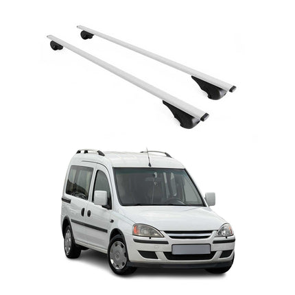 Dachträger Grundtäger für Opel Combo C 2001-2011 75kg Metall Silber 2 tlg