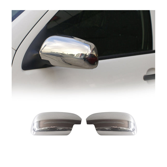 Spiegelkappen Spiegelabdeckung für Skoda Fabia 1999-2007 Edelstahl Chrom 2tlg