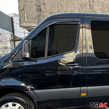 Fensterleisten Zierleisten für Mercedes Sprinter 2018-2026 Edelstahl Dunkel 4tlg