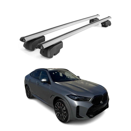 Dachträger Gepäckträger für BMW X6 2019-2021 Querträger ABE Alu Grau 2 tlg