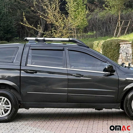 Fensterleisten Zierleisten für Ssangyong Actyon Sports 2006-2012 Edelstahl 4tlg