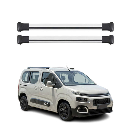 Dachträger Grundtäger für Citroen Berlingo 2018-2026 75kg Aluminium Silber 2 tlg