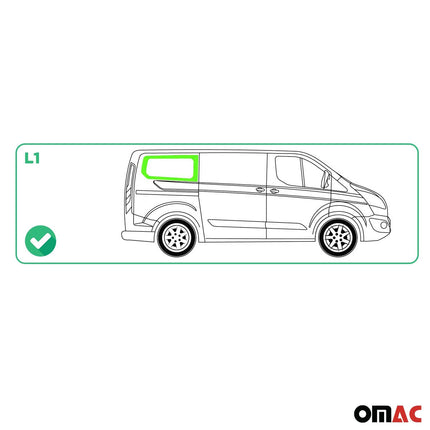 Seitenfenster Auto Schiebefenster für Ford Transit Custom 2013-2024 Rechts L1