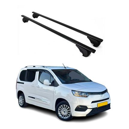 Dachträger Grundtäger für Toyota Proace City 2019-2026 75kg Metall Schwarz 2 tlg