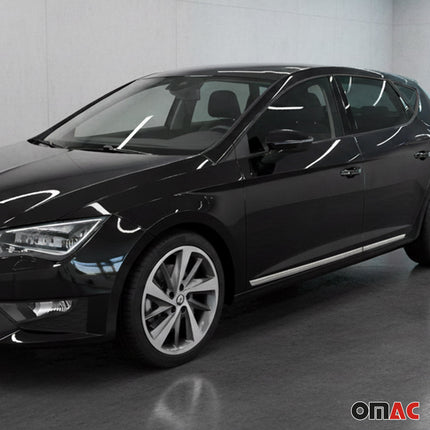 Seitentürleiste Türleisten Türschutzleiste für Seat Leon 2012-2020 Edelstahl 2x