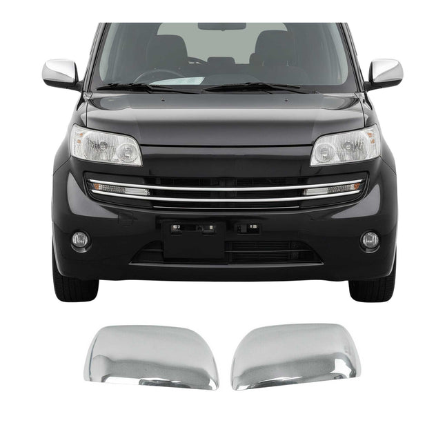 Spiegelkappen Spiegelabdeckung für Daihatsu Materia 2006-2012 Edelstahl Chrom