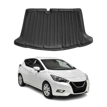 Kofferraumwanne Laderaumwanne für Nissan Micra K14 2017-2023 Gummi TPE Schwarz