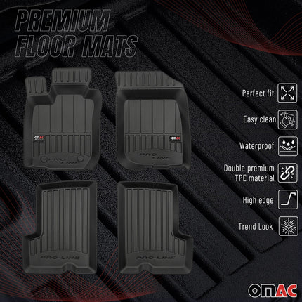 OMAC Gummi Fußmatten für Dacia Duster 2010-2018 Premium TPE Automatten 4tlg