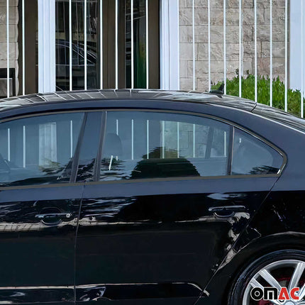 Fensterleisten Zierleisten für VW Jetta 2010-2018 Edelstahl Dunkel 12tlg