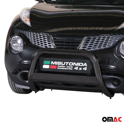 Frontbügel Frontschutzbügel für Nissan Juke 2010-2019 ø63mm Stahl Schwarz Schutz