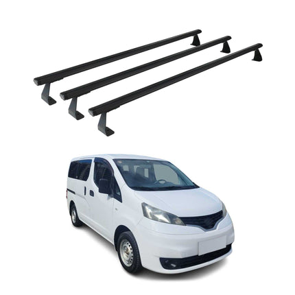 Dachträger Grundtäger für VW T7 Multivan 2021-2026 75kg Aluminium Schwarz 3tlg