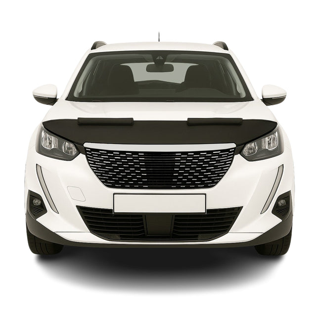 Haubenbra Steinschlagschutz Bonnet Bra für Peugeot 2008 2019-2026 Schwarz Halb