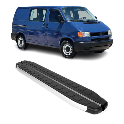 Seitenbretter Trittbretter für VW Transporter T4 1990-2003 L1 Kurzer Alu Schwarz