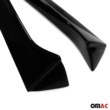 Heckscheiben Seitenspoiler Verkleidung für Seat Leon 2012-2020 Schwarz Glänzend