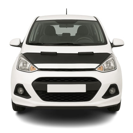 Haubenbra Steinschlagschutz Bonnet Bra für Hyundai i10 2013-2019 Schwarz Halb