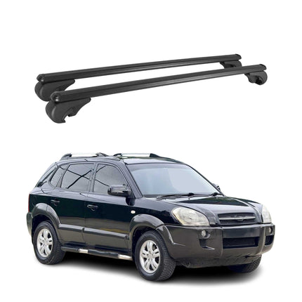 Dachträger für Hyundai Tucson 2004-2010 Gepäckträger Grundträger Alu Schwarz 2x