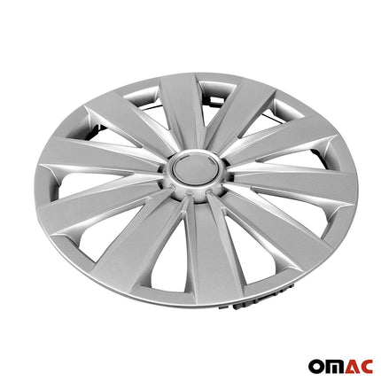 4x Radkappen Radblenden Radzierblenden für Auto KFZ PKW 16" Zoll ABS Silber