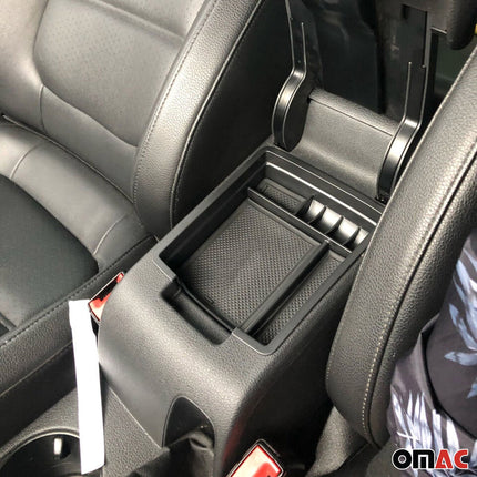Armauflage Ablagebox Zentrale Storage-Box für VW Jetta 2014-2018 ABS Schwarz