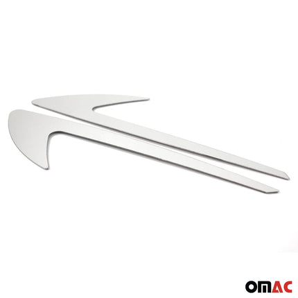 Seitendekor Autodecor für Opel Corsa D 2006-2014 Edelstahl Chromdecor 2tlg