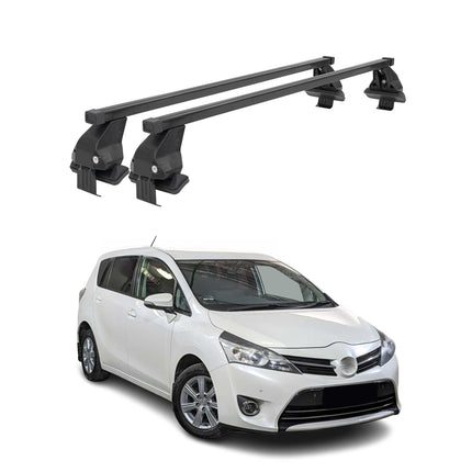 Menabo Dachträger Grundtäger für Toyota Verso S 2010-2017 50kg Stahl Schwarz 2x