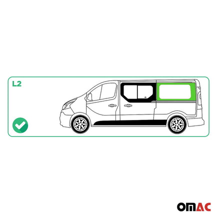 Seitenfenster Auto Fenster für Nissan Primastar 2001-2014 Schiebetür Links L2
