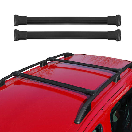 Dachträger Grundtäger für Subaru Forester IV 2013-2018 75kg Alu Schwarz 2 tlg